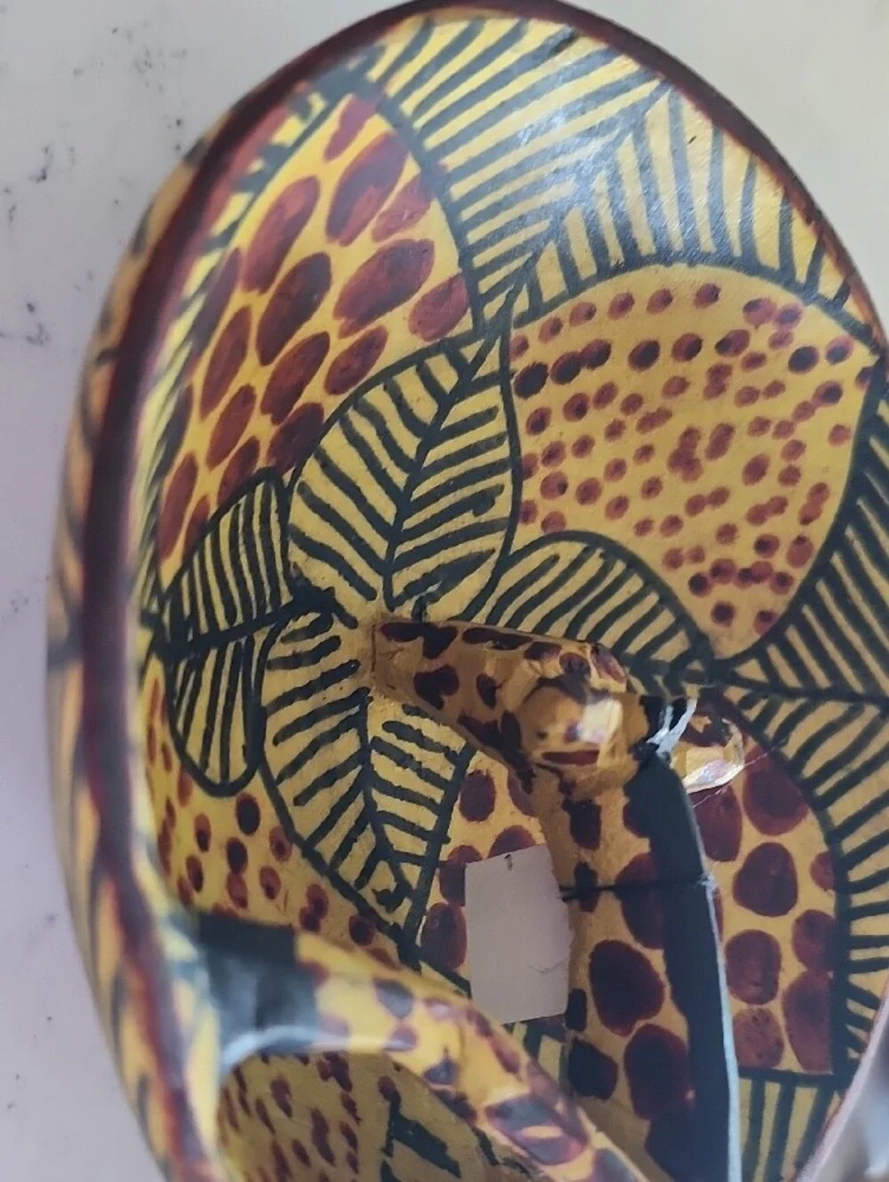 Kenya Handmade Yellow & Brown Giraffe Decorative Sculpture - Home Accents